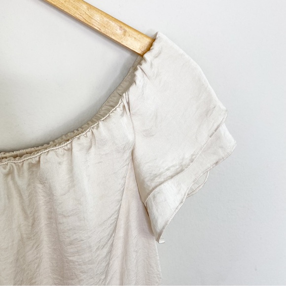 CLUB MONACO Silky Flutter Sleeve Dress - Picture 6 of 8